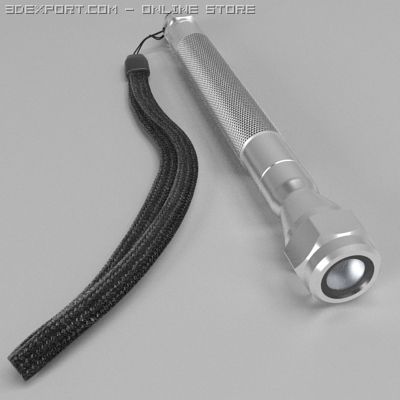 flashlight  torch Modelo 3D .c4d .max .obj .3ds .fbx .stl .blend 