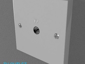 uk switches  sockets pack  white plastic Modelo 3D