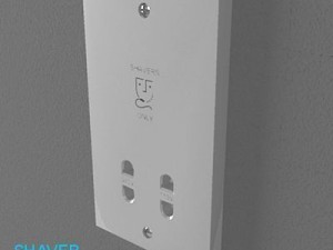 uk switches  sockets pack  white plastic Modelo 3D