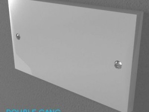uk switches  sockets pack  white plastic Modelo 3D