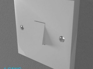 uk switches  sockets pack  white plastic Modelo 3D
