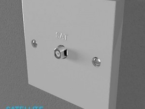 uk switches  sockets pack  white plastic Modelo 3D