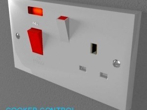 uk switches  sockets pack  white plastic Modelo 3D