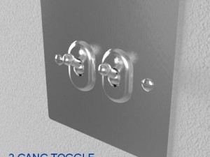 uk electrical switch  sockets pack  flush metal 3D मॉडल