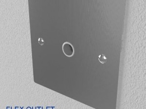 uk electrical switch  sockets pack  flush metal 3D मॉडल