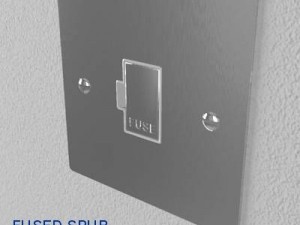 uk electrical switch  sockets pack  flush metal 3D मॉडल