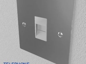 uk electrical switch  sockets pack  flush metal 3D Model