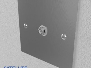 uk electrical switch  sockets pack  flush metal 3D मॉडल