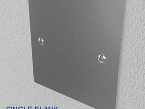 uk electrical switch  sockets pack  flush metal 3D Model
