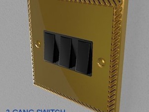 uk electrical switches  sockets pack  georgian s 3D-Modell