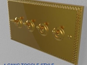 uk electrical switches  sockets pack  georgian s 3D-Modell