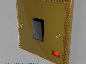 uk electrical switches  sockets pack  georgian s 3D-Modell