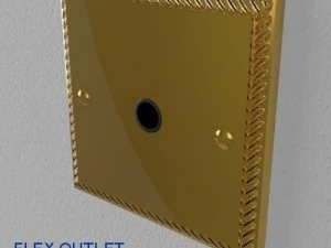 uk electrical switches  sockets pack  georgian s 3D Model