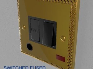 uk electrical switches  sockets pack  georgian s 3D Model