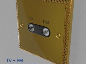 uk electrical switches  sockets pack  georgian s 3D Model