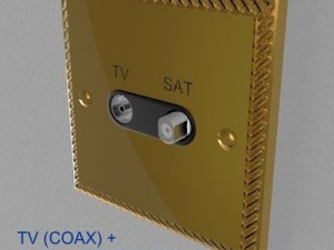 uk electrical switches  sockets pack  georgian s 3D-Modell