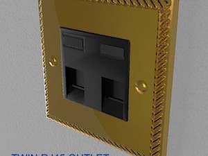 uk electrical switches  sockets pack  georgian s 3D-Modell