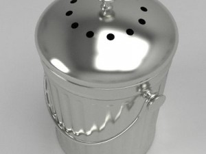 small kitchen compost bin Modello 3D