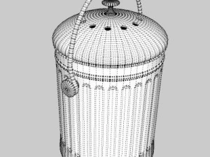 piccolo contenitore per compost da cucina Modello 3D