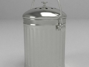 small kitchen compost bin Model 3D