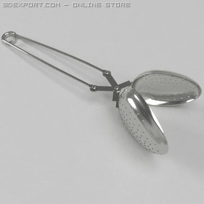 차 여과기 3D 모델 .c4d .max .obj .3ds .fbx .stl .blend 