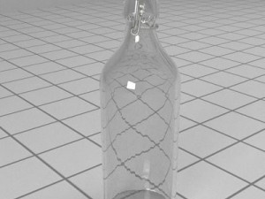 bottle with stopper 3D 模型