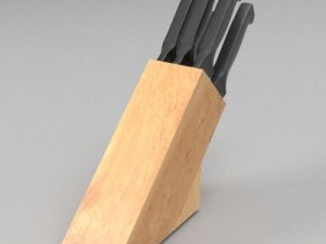 knife block Model 3D