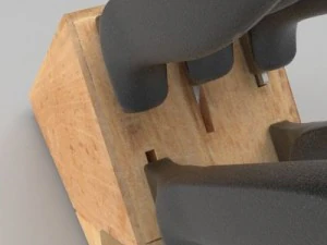 ナイフブロック 3Dモデル