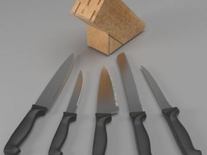 knife block Model 3D