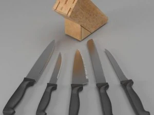 ナイフブロック 3Dモデル