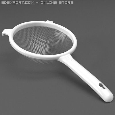 sieve  drainer 3D Model .c4d .max .obj .3ds .fbx .stl .blend 