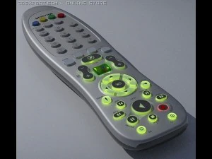 controle remoto da central de m&iacute;dia Modelo 3D
