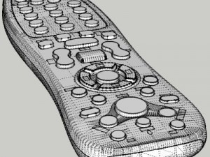 media center remote control 3D Model