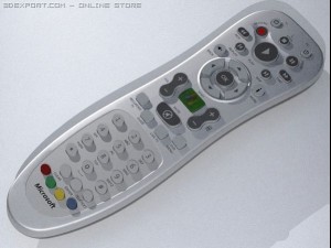 media center remote control 3D Model