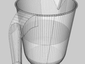 계량 주전자 3D 모델