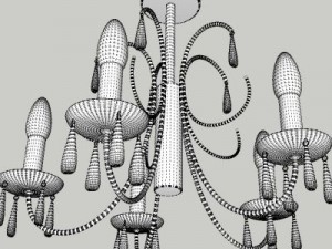 contemporary chandelier Modèle 3D