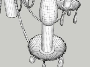 contemporary chandelier 3D Model
