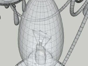 contemporary chandelier 3D Model