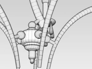 contemporary chandelier 3D Model