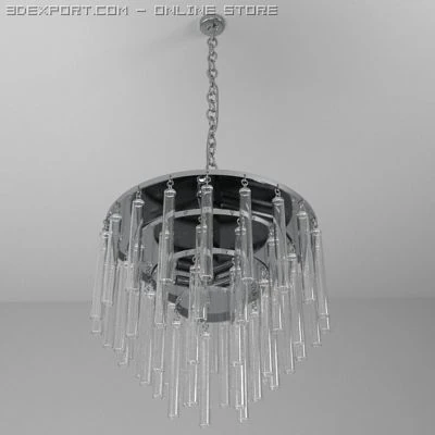 contemporary chandelier 3D Model .c4d .max .obj .3ds .fbx .stl .blend