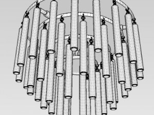 contemporary chandelier 3D Model