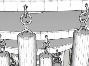 contemporary chandelier 3D Model