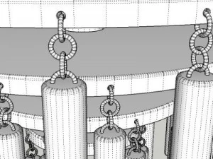 contemporary chandelier 3D Model