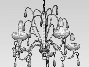 contemporary chandelier Modèle 3D