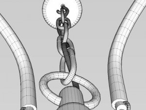 contemporary chandelier Modèle 3D