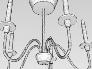 contemporary ceiling light 3D 模型