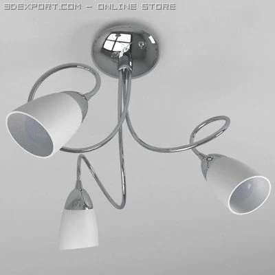 contemporary ceiling light 3D Model .c4d .max .obj .3ds .fbx .stl .blend 