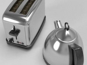 kettle  toaster set 3D Model