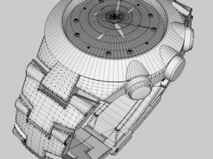chronograph watch 3D 모델