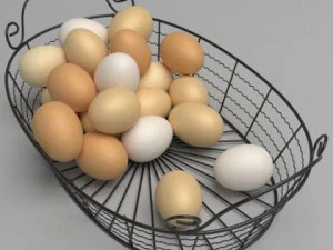 卵かご 3Dモデル